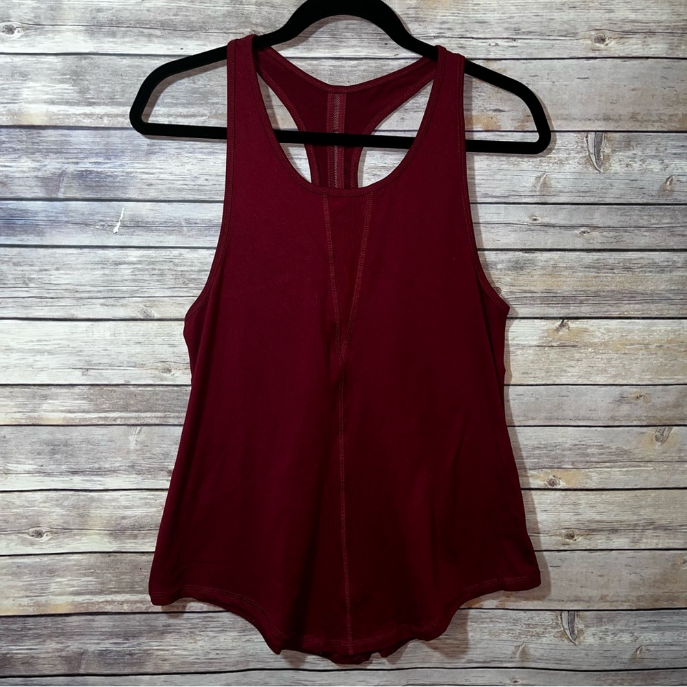 ZYIA Active Effortless Tank Top Cranberry Size Large E3